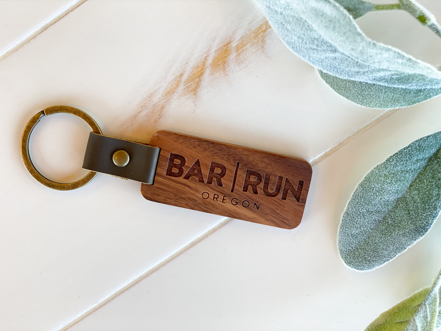 Walnut Wood Keychain