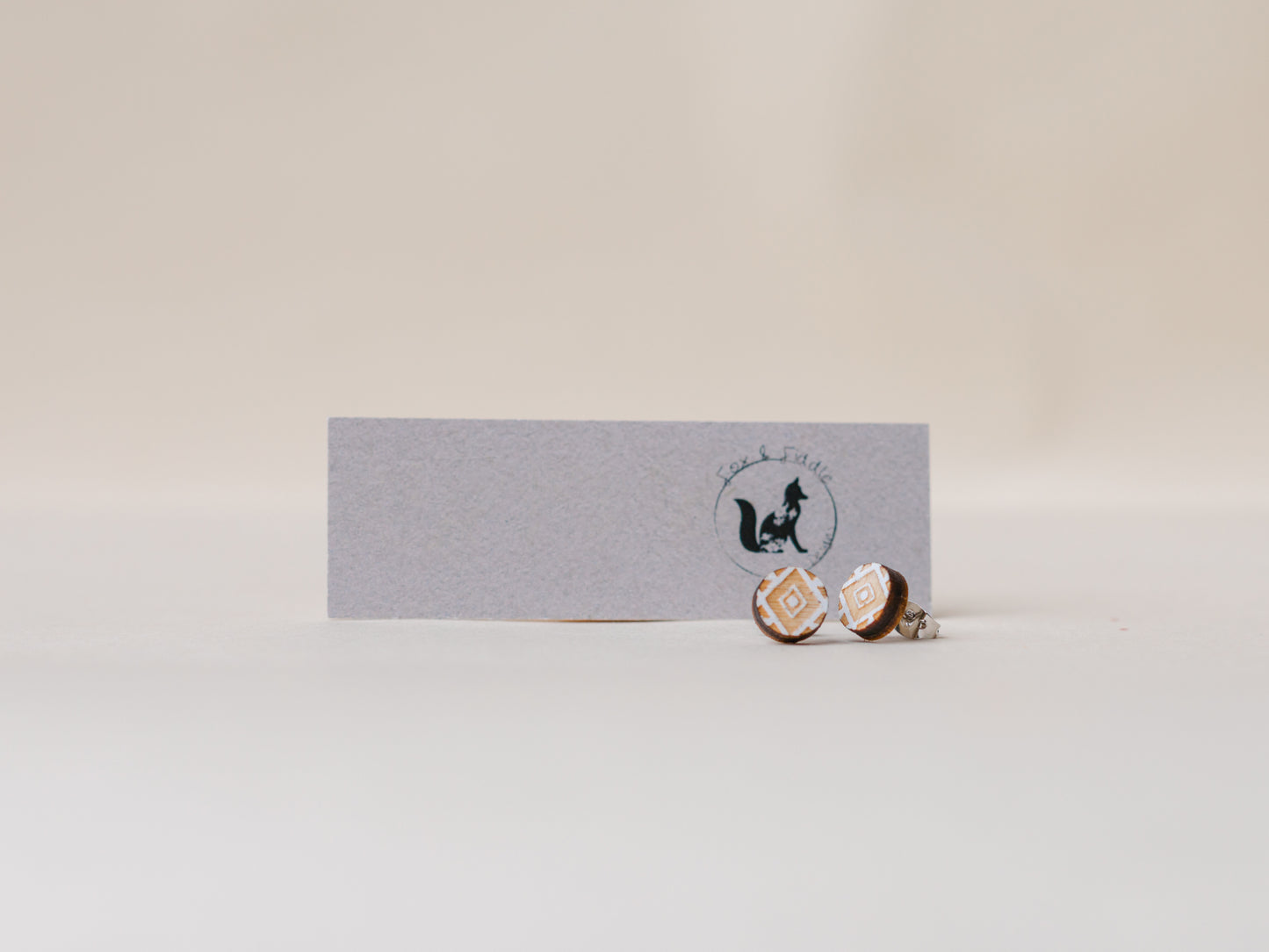 Southwest - Wood Stud Earrings