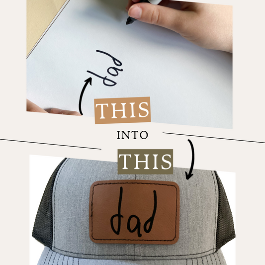 Custom Handwriting Patch Hats