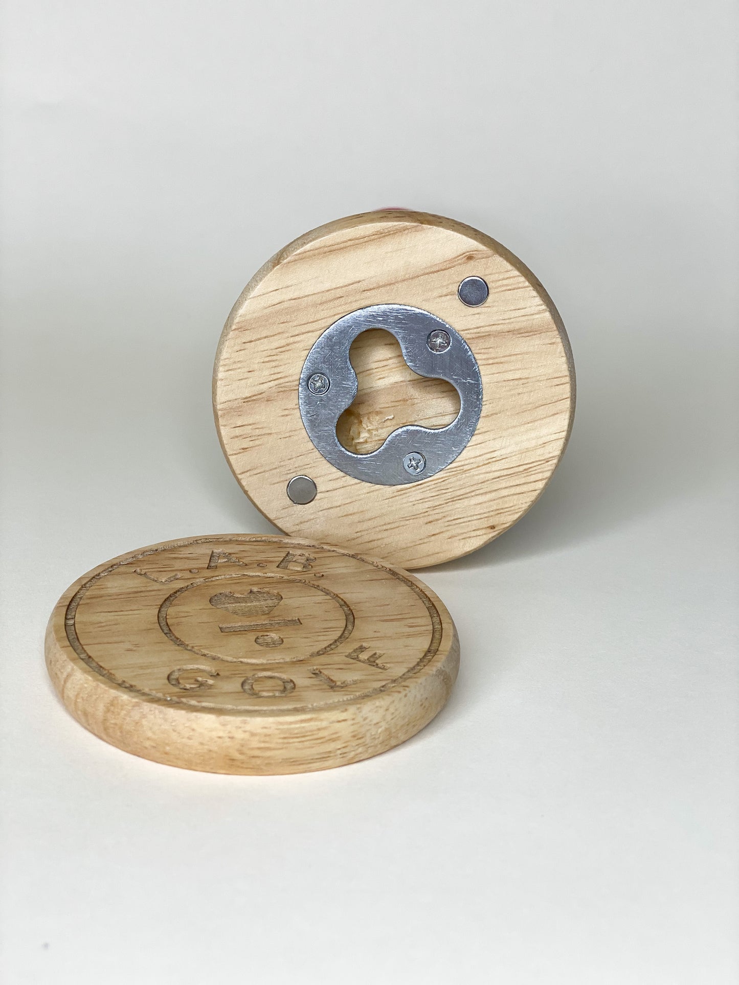 Wood Bottle Opener with Magnet