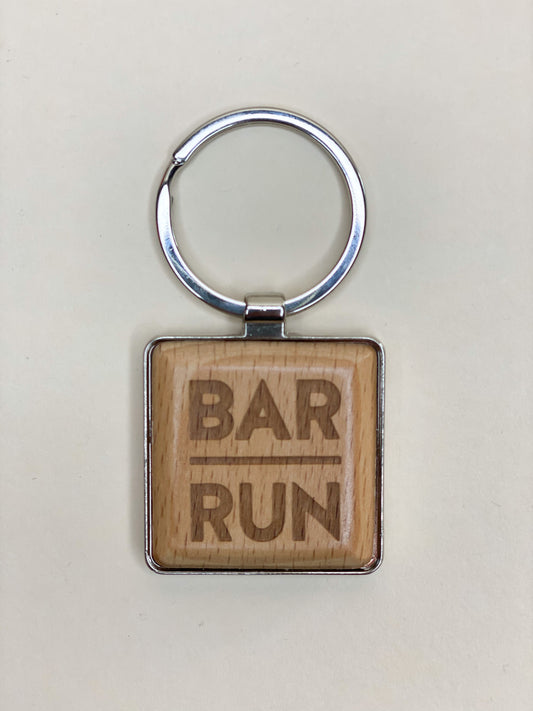 Square Maple Keychain