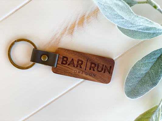 Walnut Wood Keychain